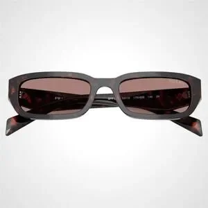 New PRADA Sunglasses Brown Tortoise Symbole Logo Rectangle w/ Case Prada | Accessories | New Prada Sunglasses Brown Tortoise  main image 3